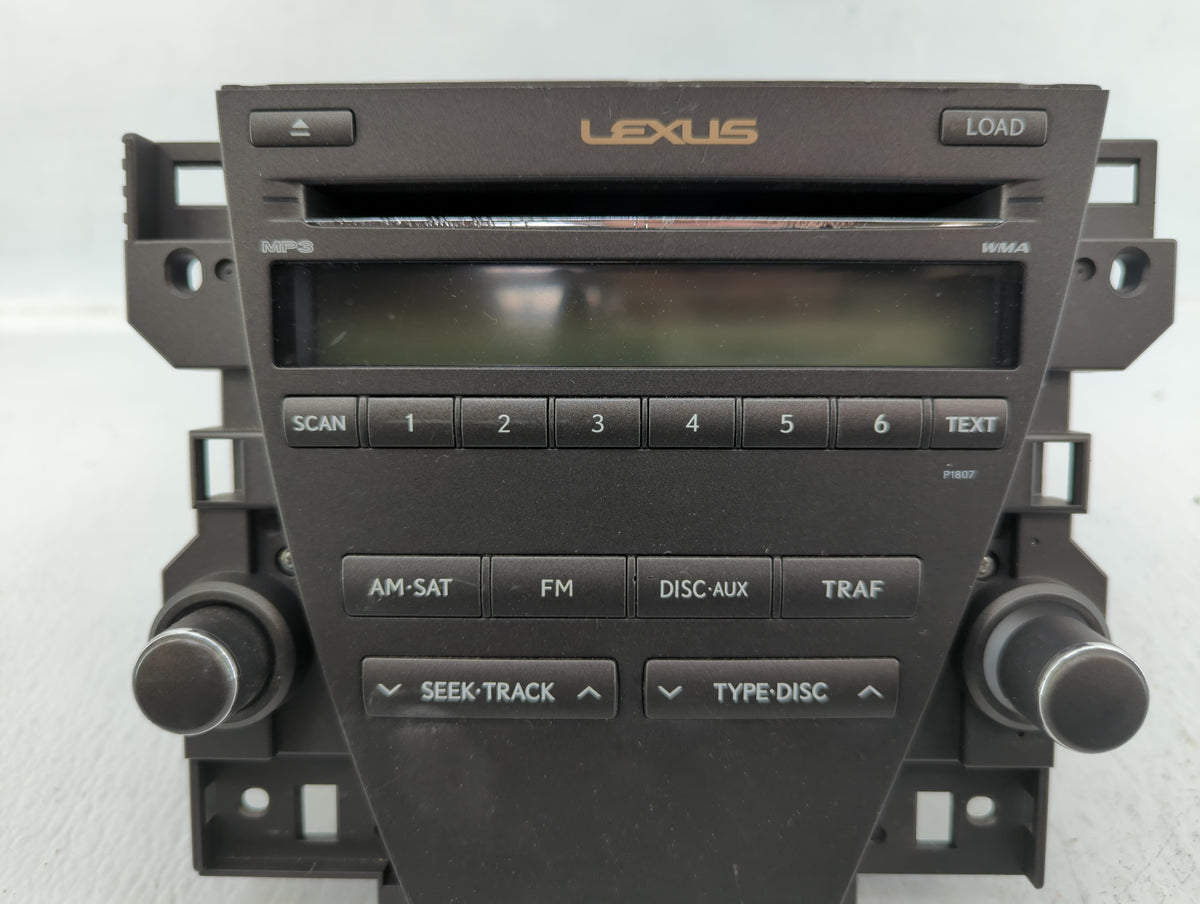 2007-2009 Lexus Es350 Am Fm Cd Player Radio Receiver 583588 - Oemusedautoparts1.com