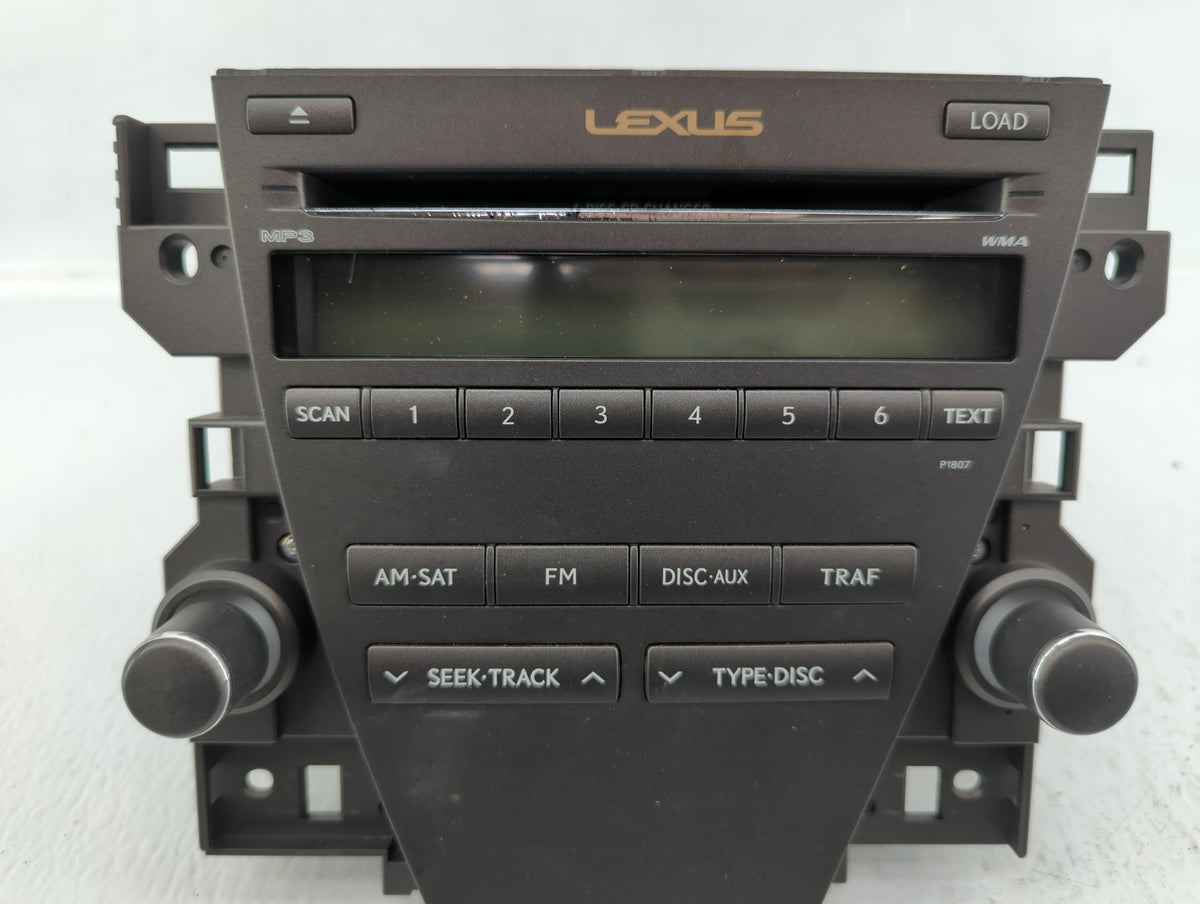 2007-2009 Lexus Es350 Am Fm Cd Player Radio Receiver 583596 - Oemusedautoparts1.com