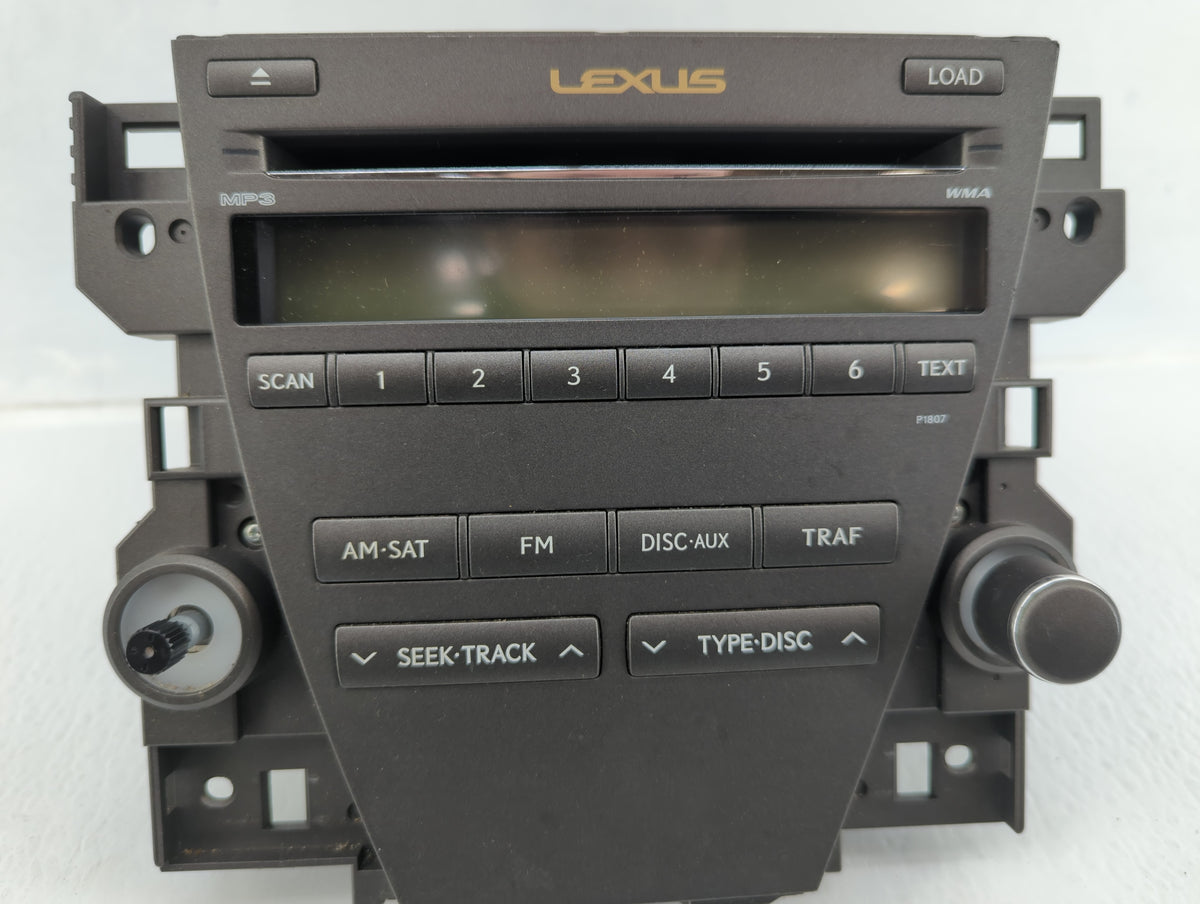 2007-2009 Lexus Es350 Am Fm Cd Player Radio Receiver 583818 - Oemusedautoparts1.com