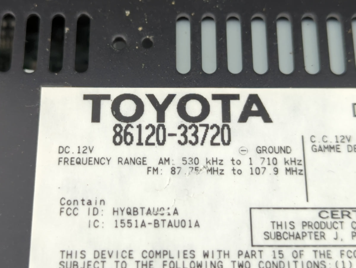 2007-2009 Lexus Es350 Am Fm Cd Player Radio Receiver 583818 - Oemusedautoparts1.com