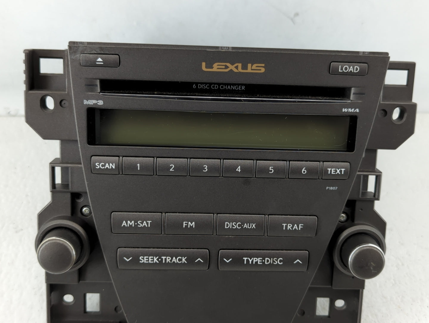 2007-2009 Lexus Es350 Radio AM FM Cd Player Receiver Replacement P/N:86120-33720 Fits Fits 2007 2008 2009 OEM Used Auto Part
