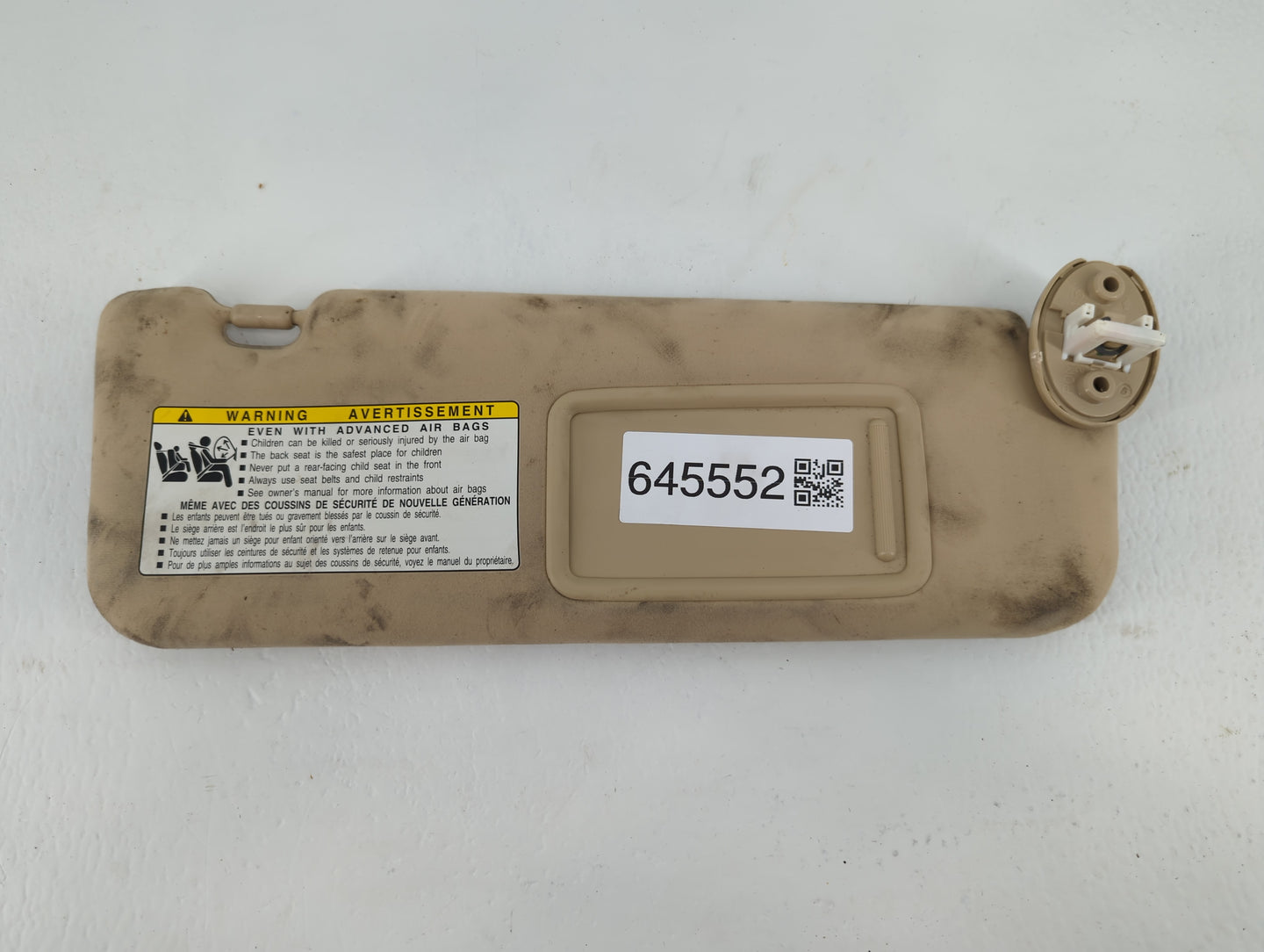 2007-2009 Lexus Es350 Sun Visor Shade Replacement Driver Left Mirror Fits Fits 2007 2008 2009 OEM Used Auto Parts - Oemuseda