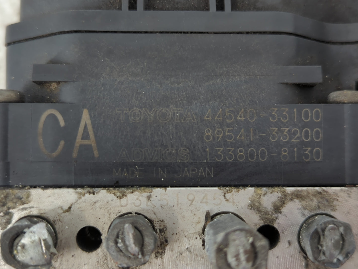 2007-2008 Lexus Es350 ABS Pump Control Module Replacement P/N:133800-8130 89541-33200, 4450-33100 Fits Fits 2007 2008 OEM Us