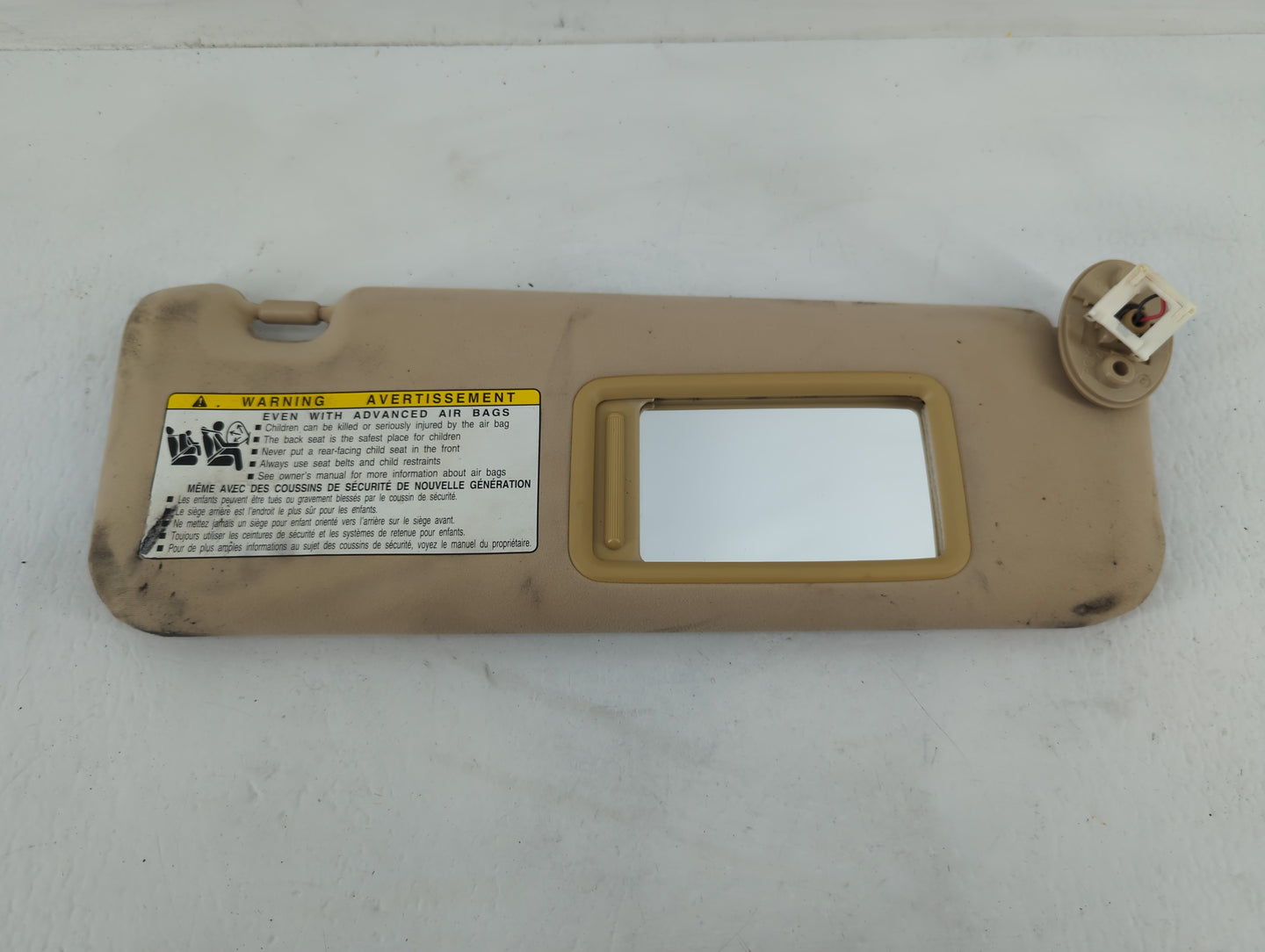 2007-2009 Lexus Es350 Sun Visor Shade Replacement Passenger Right Mirror Fits Fits 2007 2008 2009 OEM Used Auto Parts - Oemu