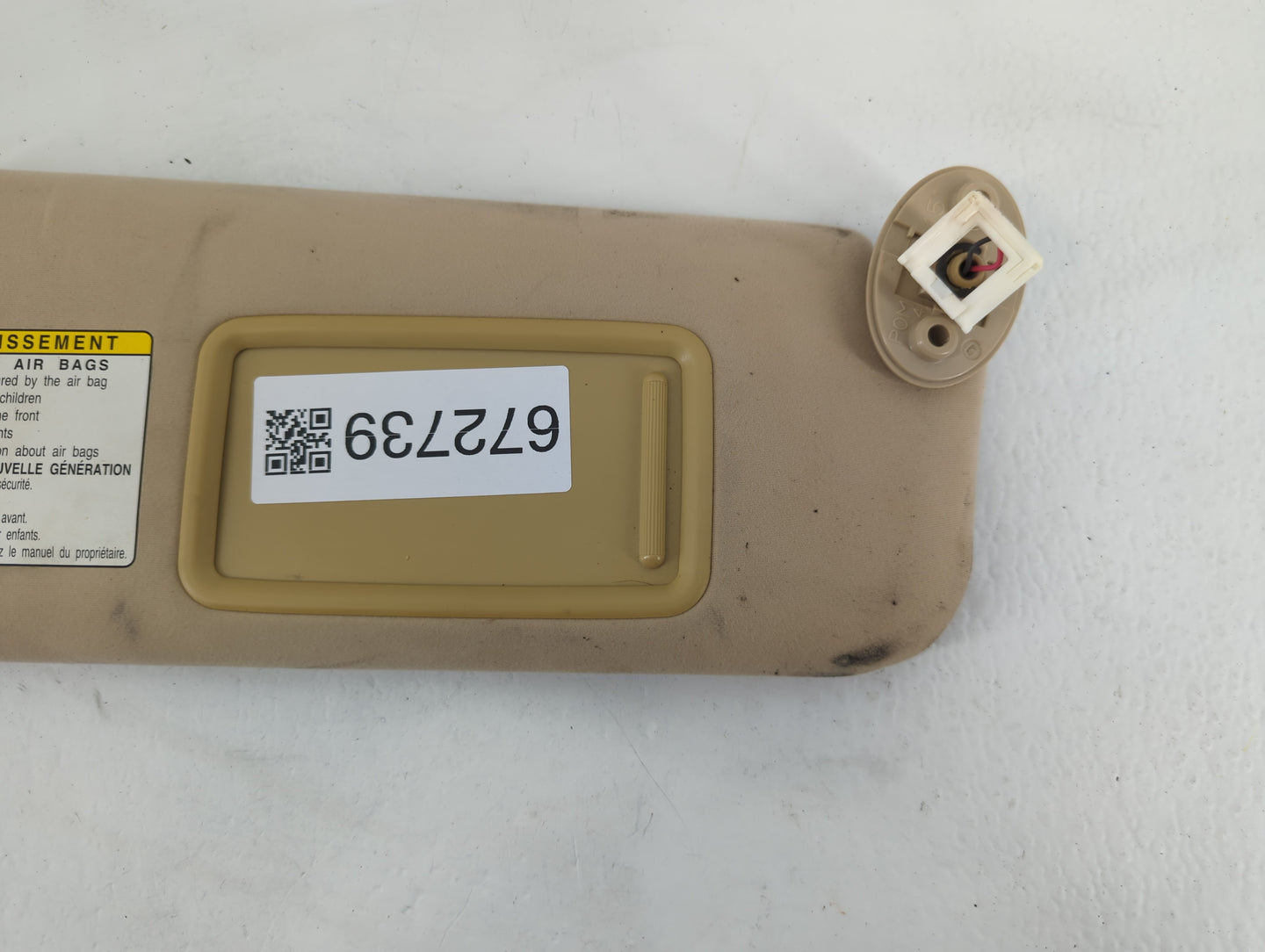 2007-2009 Lexus Es350 Sun Visor Shade Replacement Passenger Right Mirror Fits Fits 2007 2008 2009 OEM Used Auto Parts - Oemu