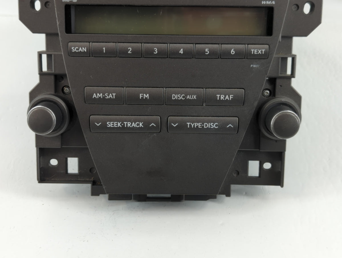 2007-2009 Lexus Es350 Am Fm Cd Player Radio Receiver 729374 - Oemusedautoparts1.com