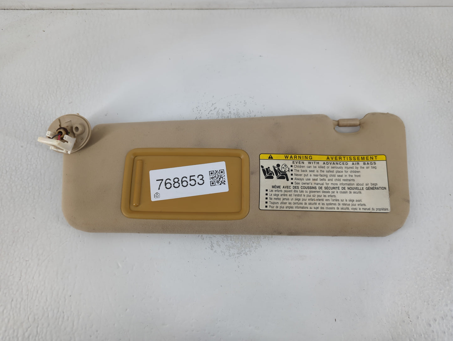 2007-2009 Lexus Es350 Sun Visor Shade Replacement Driver Left Mirror Fits Fits 2007 2008 2009 OEM Used Auto Parts - Oemuseda