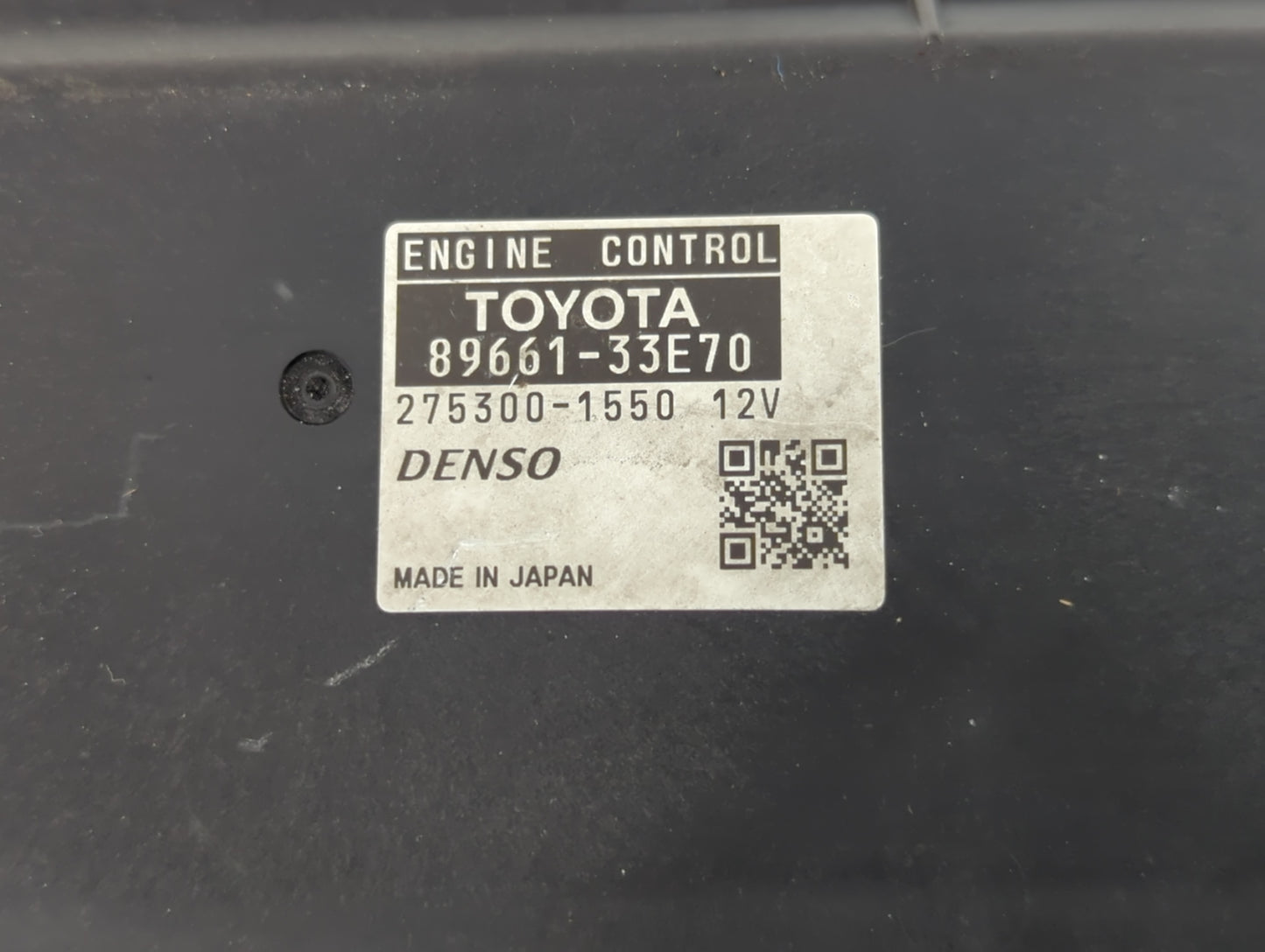 2008-2009 Lexus Es350 PCM Engine Control Computer ECU ECM PCU OEM P/N:89661-33E70 Fits Fits 2008 2009 OEM Used Auto Parts - 