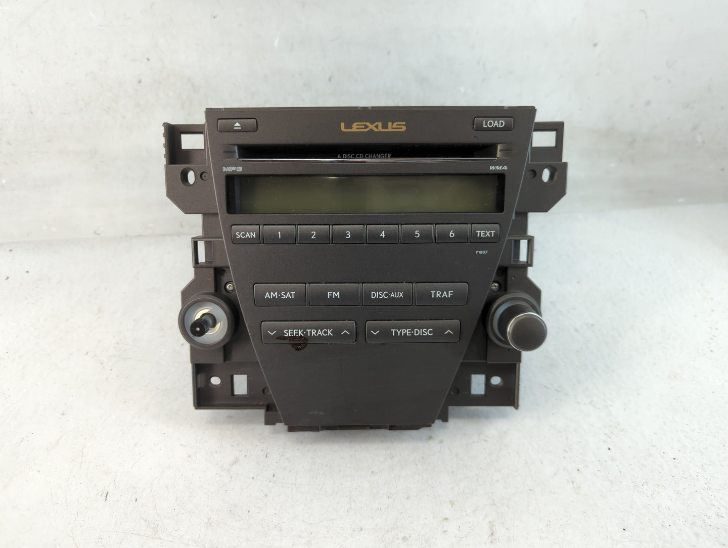 2007-2009 Lexus Es350 Radio AM FM Cd Player Receiver Replacement P/N:86120-33720 Fits Fits 2007 2008 2009 OEM Used Auto Part