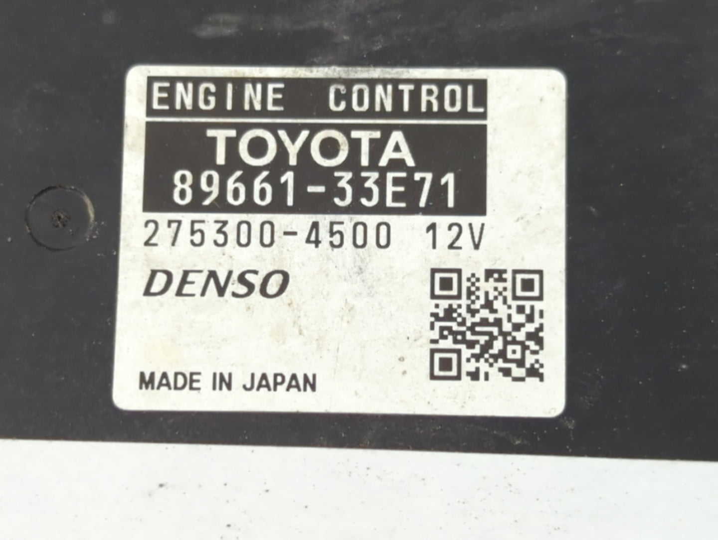 2008-2009 Lexus Es350 PCM Engine Control Computer ECU ECM PCU OEM P/N:275300-4500 89661-33E71 Fits Fits 2008 2009 OEM Used A