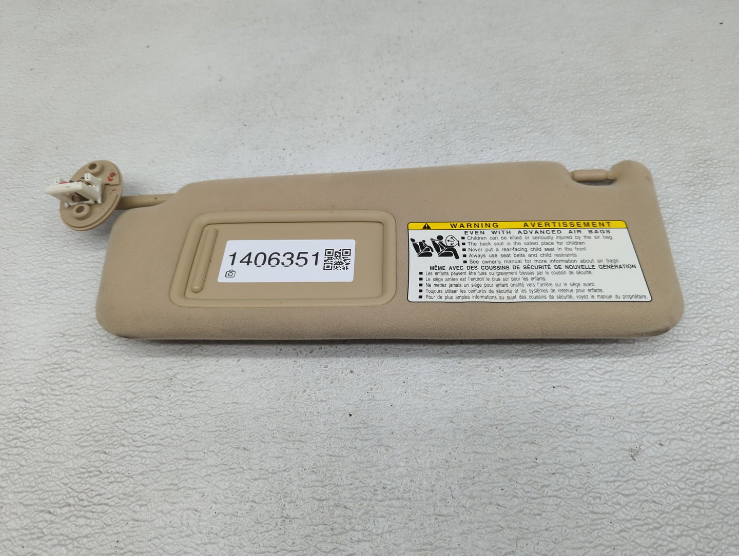2007-2011 Lexus Gs350 Sun Visor Shade Replacement Driver Left Mirror Fits Fits 2007 2008 2009 2010 2011 OEM Used Auto Parts 