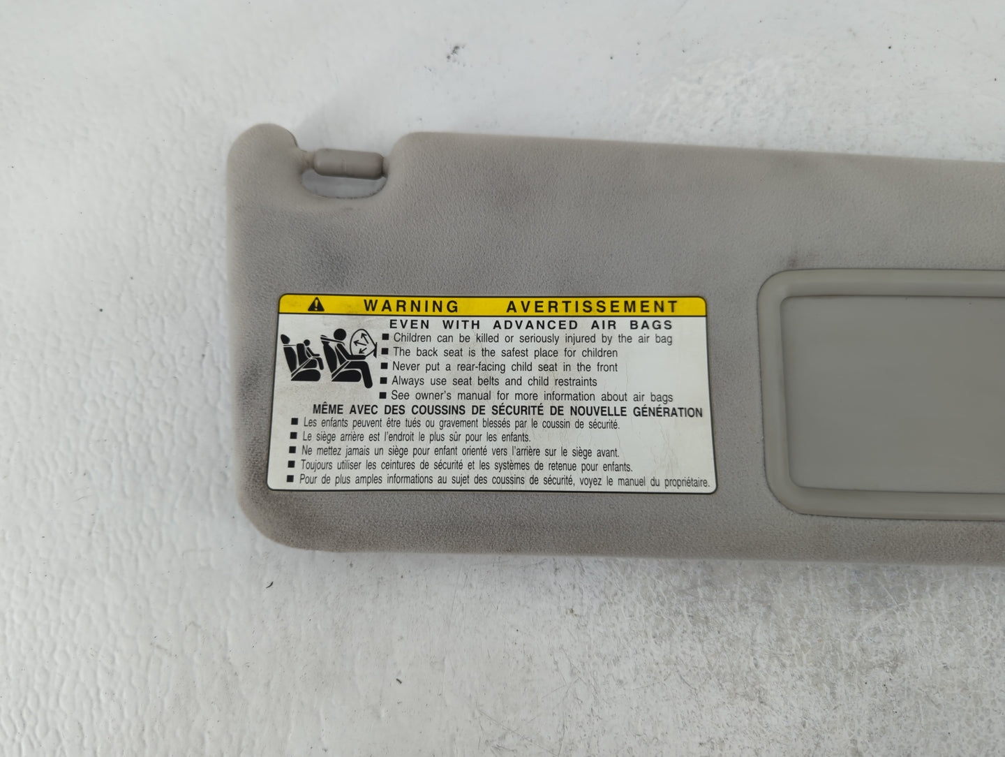 2007-2011 Lexus Gs350 Sun Visor Shade Replacement Passenger Right Mirror Fits Fits 2007 2008 2009 2010 2011 OEM Used Auto Pa