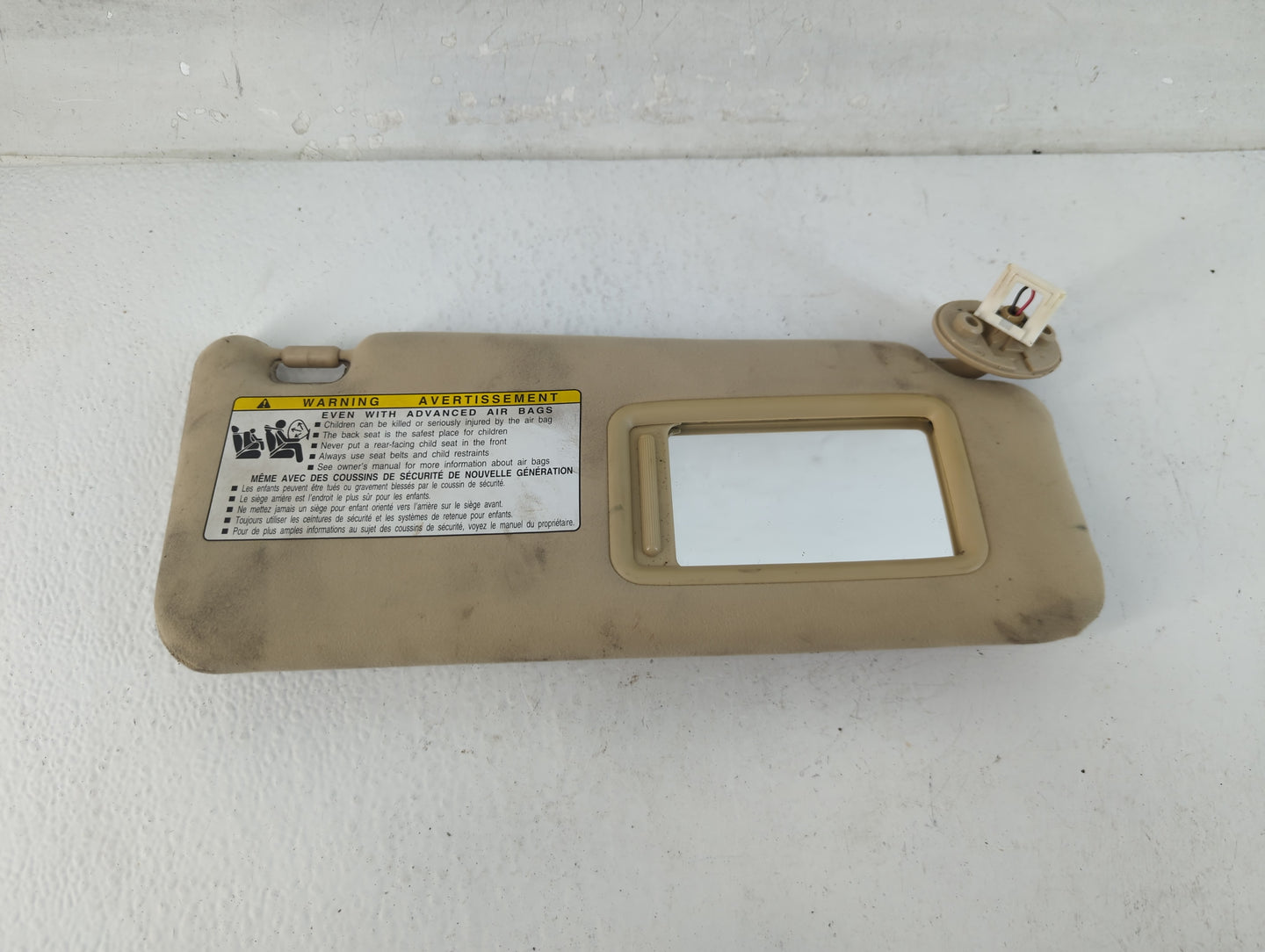 2007-2009 Lexus Is250 Sun Visor Shade Replacement Passenger Right Mirror Fits Fits 2007 2008 2009 OEM Used Auto Parts - Oemu