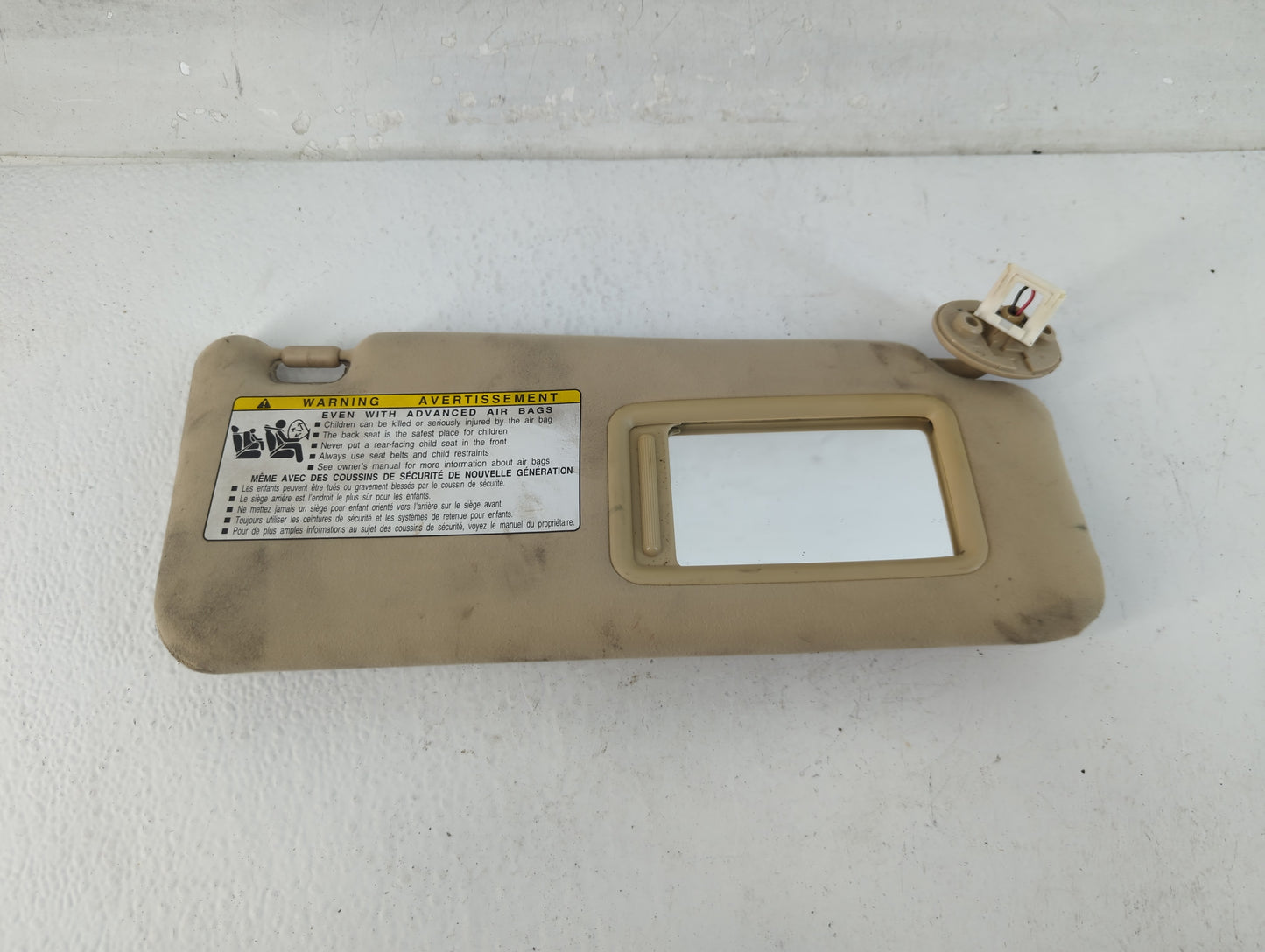 2007-2009 Lexus Is250 Sun Visor Shade Replacement Passenger Right Mirror Fits Fits 2007 2008 2009 OEM Used Auto Parts - Oemu