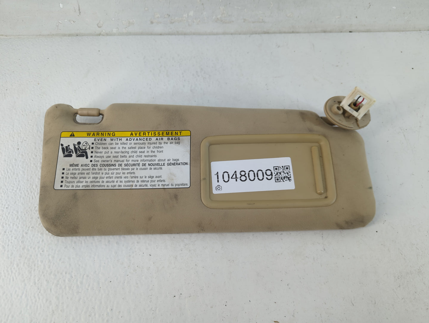 2007-2009 Lexus Is250 Sun Visor Shade Replacement Passenger Right Mirror Fits Fits 2007 2008 2009 OEM Used Auto Parts - Oemu