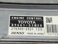 2008 Lexus Is250 PCM Engine Control Computer ECU ECM PCU OEM P/N:275300-2321 89661-53B20 OEM Used Auto Parts - Oemusedautopa