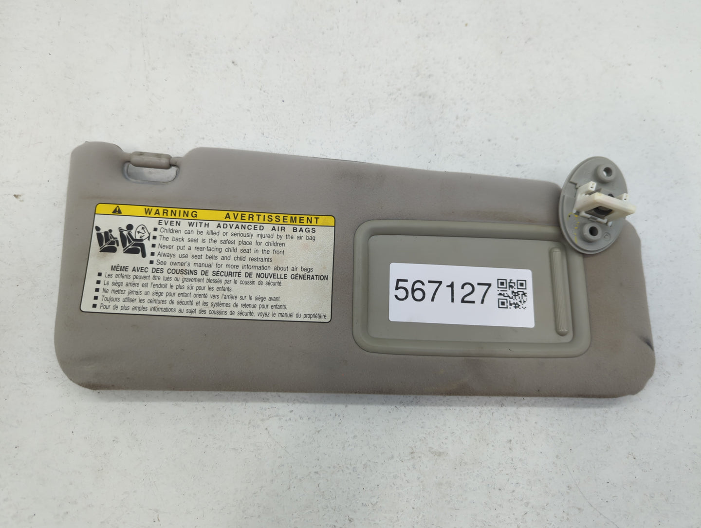 2007-2009 Lexus Is250 Sun Visor Shade Replacement Passenger Right Mirror Fits Fits 2007 2008 2009 OEM Used Auto Parts - Oemu