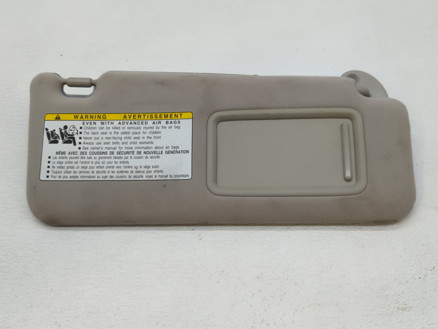 2007-2009 Lexus Is250 Sun Visor Shade Replacement Passenger Right Mirror Fits Fits 2007 2008 2009 OEM Used Auto Parts - Oemu