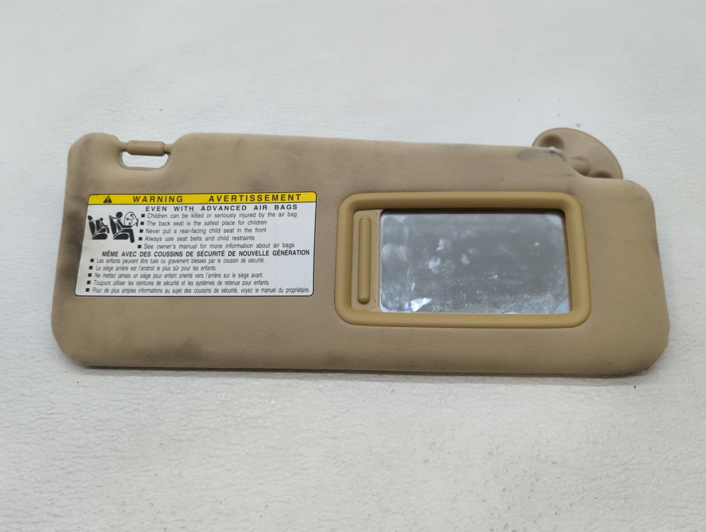 2007-2009 Lexus Is250 Sun Visor Shade Replacement Passenger Right Mirror Fits Fits 2007 2008 2009 OEM Used Auto Parts - Oemu