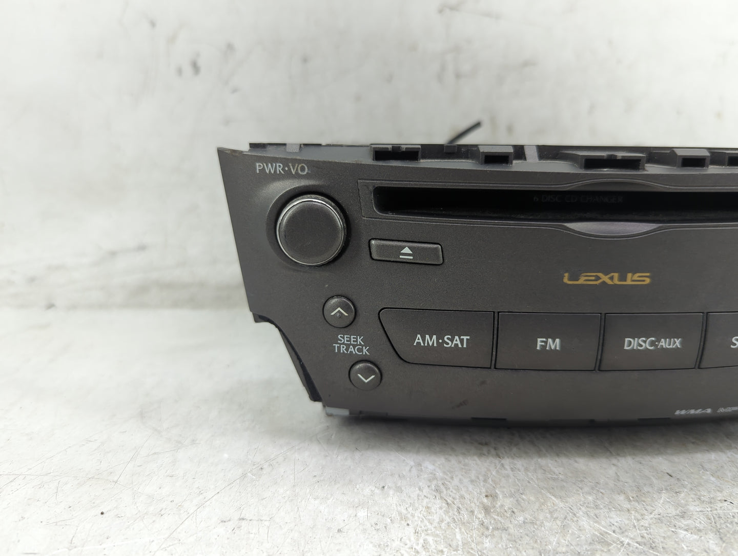 2006-2008 Lexus Is350 Radio AM FM Cd Player Receiver Replacement P/N:86120-53430 Fits Fits 2006 2007 2008 OEM Used Auto Part