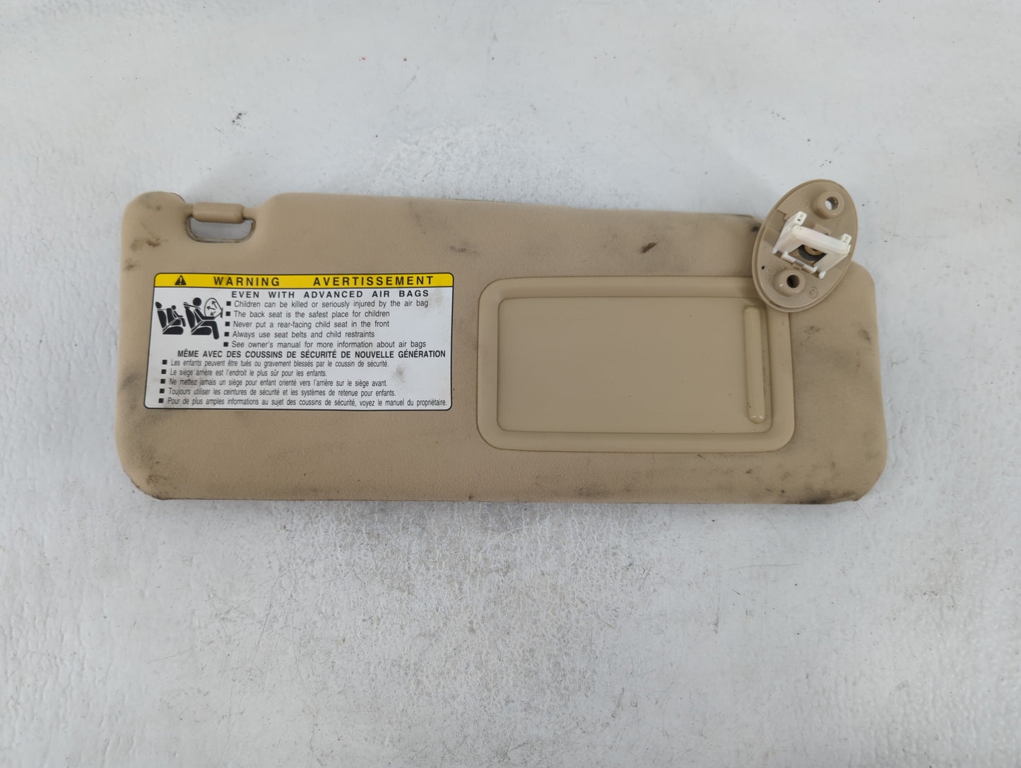 2007-2009 Lexus Is350 Sun Visor Shade Replacement Passenger Right Mirror Fits Fits 2007 2008 2009 OEM Used Auto Parts - Oemu