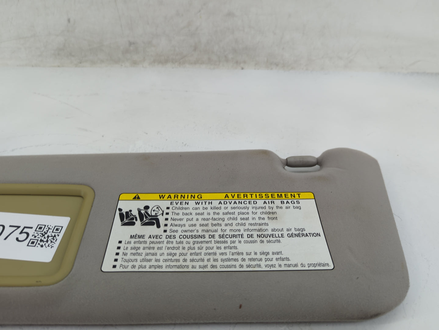 2007-2009 Lexus Ls460 Sun Visor Shade Replacement Driver Left Mirror Fits Fits 2007 2008 2009 OEM Used Auto Parts - Oemuseda