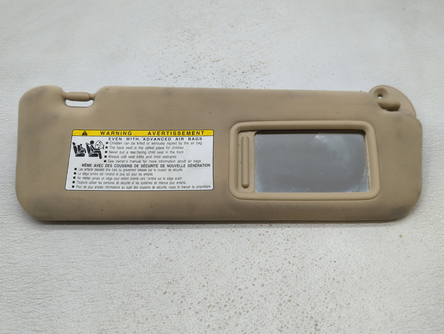 2007-2009 Lexus Ls460 Sun Visor Shade Replacement Passenger Right Mirror Fits Fits 2007 2008 2009 OEM Used Auto Parts - Oemu