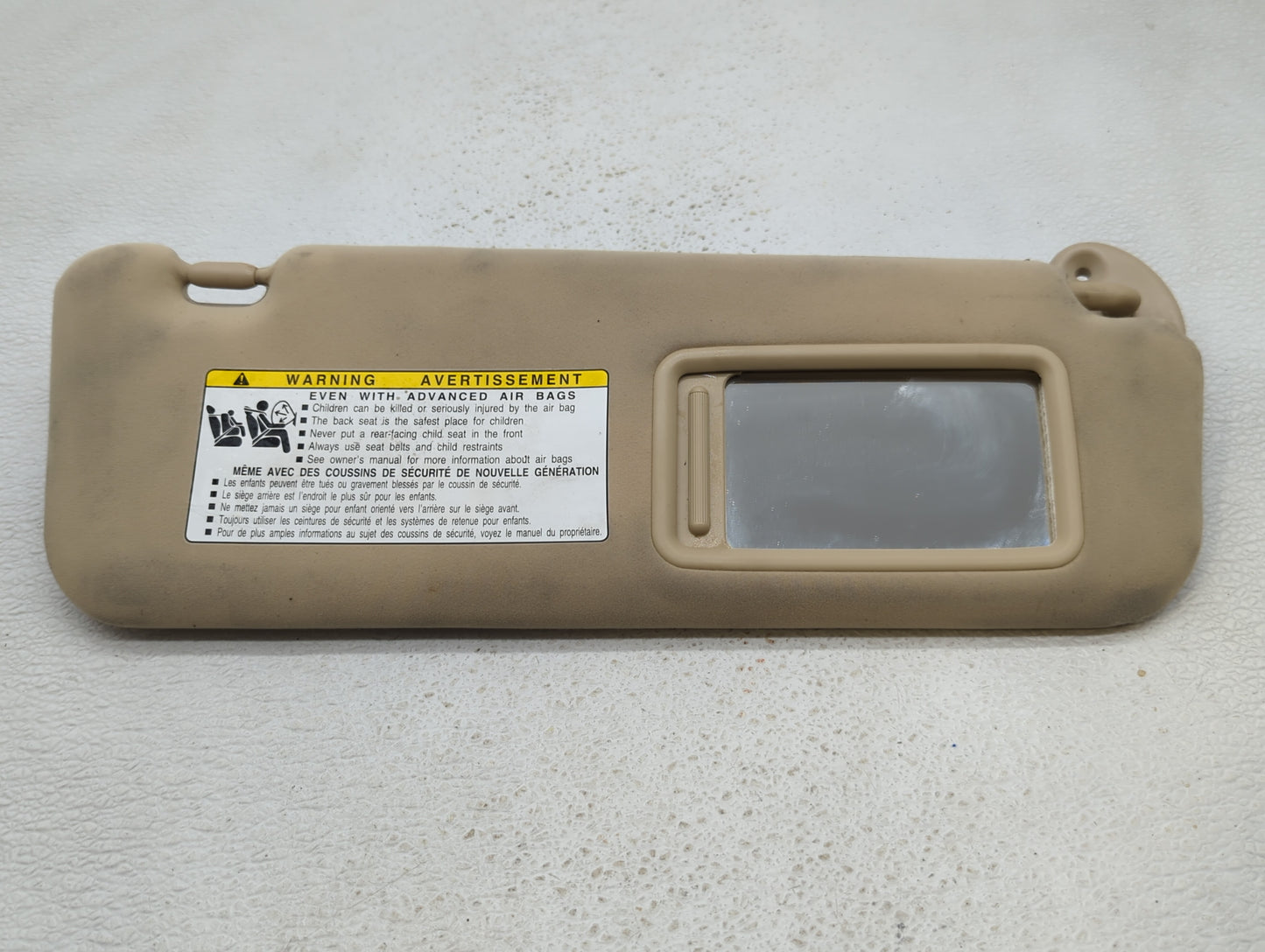 2007-2009 Lexus Ls460 Sun Visor Shade Replacement Passenger Right Mirror Fits Fits 2007 2008 2009 OEM Used Auto Parts - Oemu