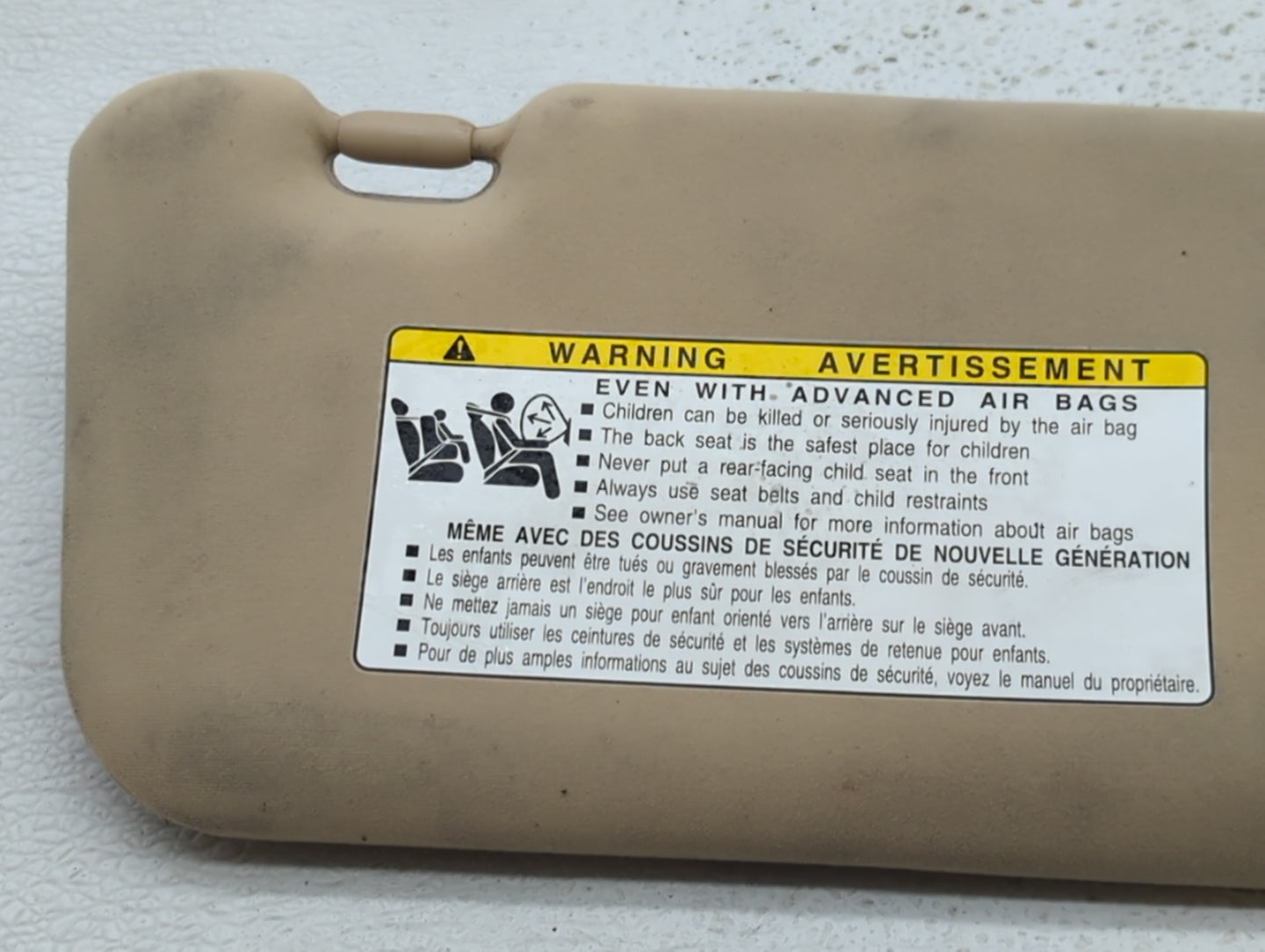 2007-2009 Lexus Ls460 Sun Visor Shade Replacement Passenger Right Mirror Fits Fits 2007 2008 2009 OEM Used Auto Parts - Oemu