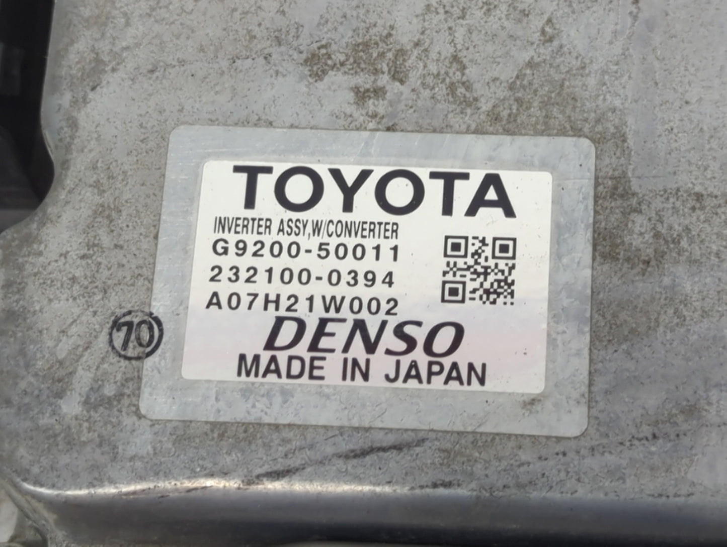 2008 Lexus Ls600h Hybrid DC Synergy Drive Power Inverter P/N:A07H21W002 G9200-50011 Fits OEM Used Auto Parts - Oemusedautopa