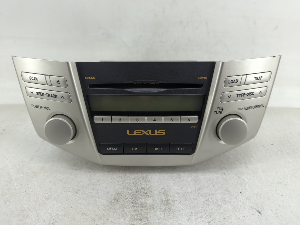 2007-2009 Lexus Rx350 Radio AM FM Cd Player Receiver Replacement P/N:86120-0E030 Fits 2006 2007 2008 2009 OEM Used Auto Part