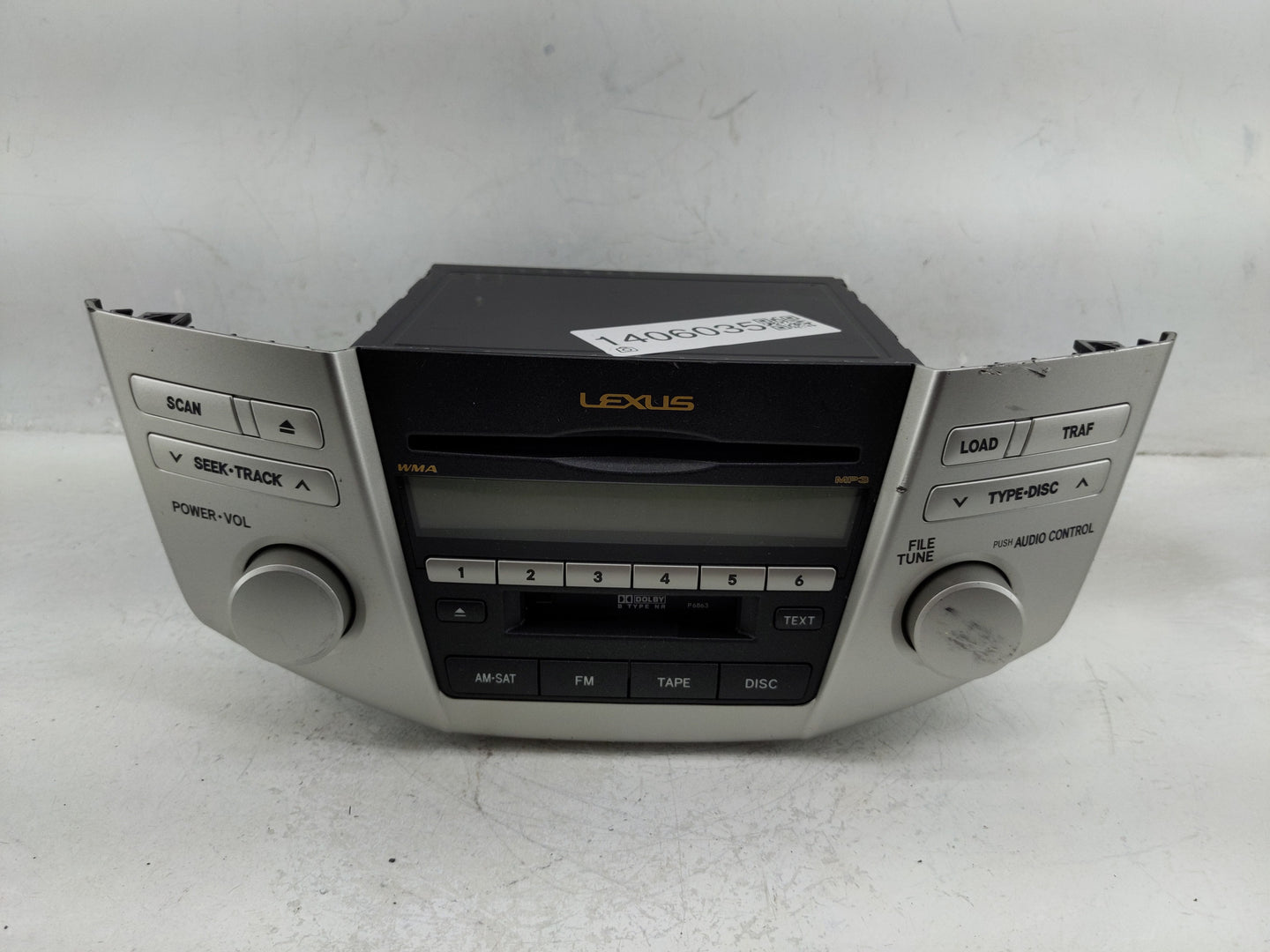 2007-2009 Lexus Rx350 Radio AM FM Cd Player Receiver Replacement P/N:86120-48A20 Fits Fits 2006 2007 2008 2009 OEM Used Auto