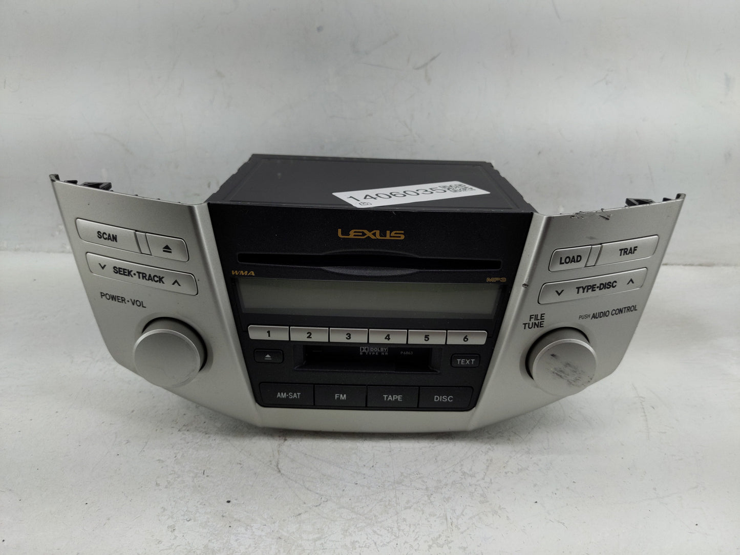 2007-2009 Lexus Rx350 Radio AM FM Cd Player Receiver Replacement P/N:86120-48A20 Fits Fits 2006 2007 2008 2009 OEM Used Auto