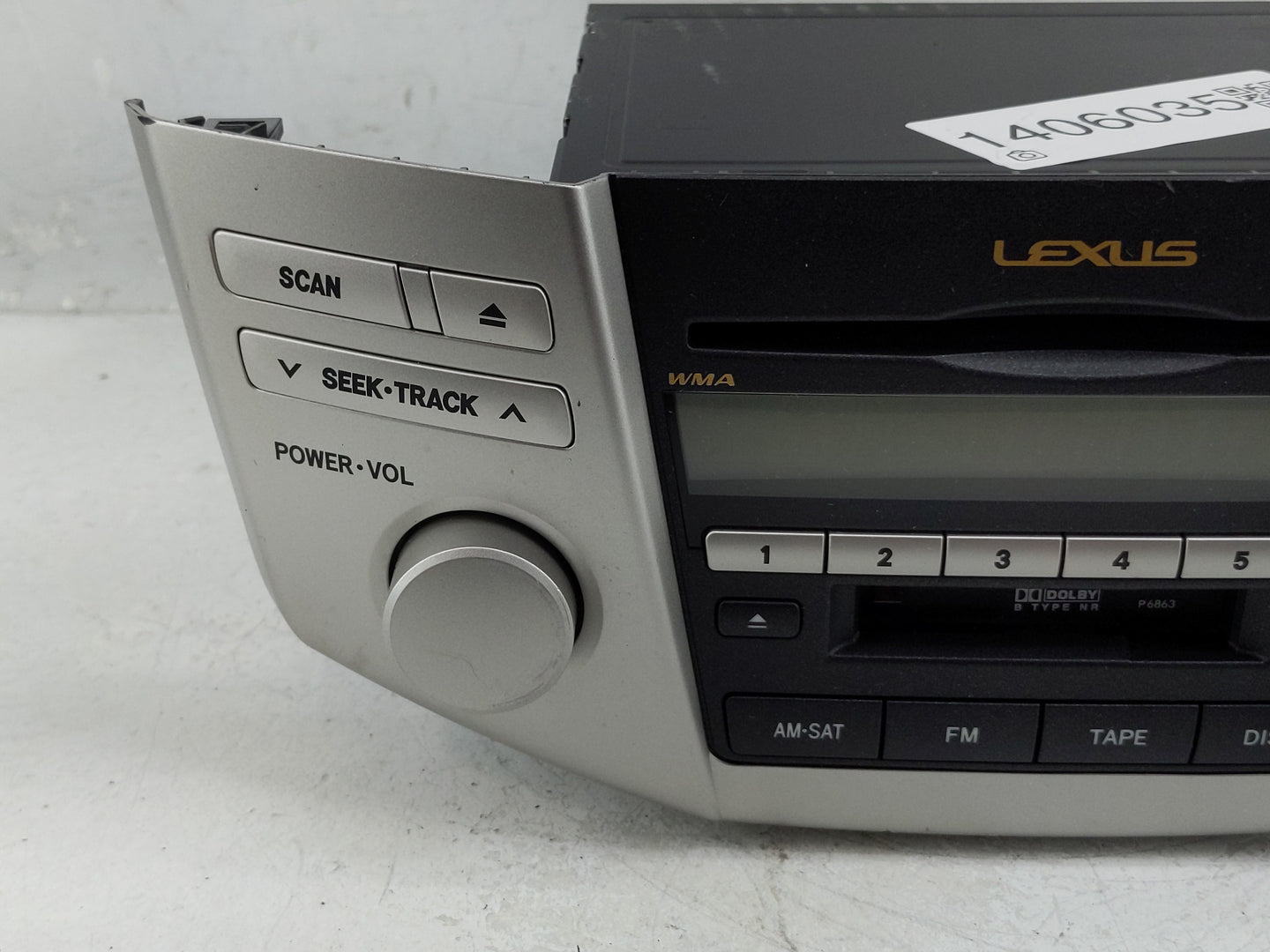 2007-2009 Lexus Rx350 Radio AM FM Cd Player Receiver Replacement P/N:86120-48A20 Fits Fits 2006 2007 2008 2009 OEM Used Auto