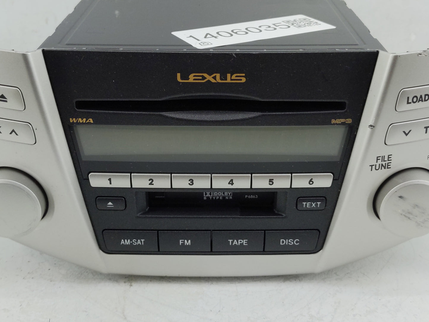 2007-2009 Lexus Rx350 Radio AM FM Cd Player Receiver Replacement P/N:86120-48A20 Fits Fits 2006 2007 2008 2009 OEM Used Auto