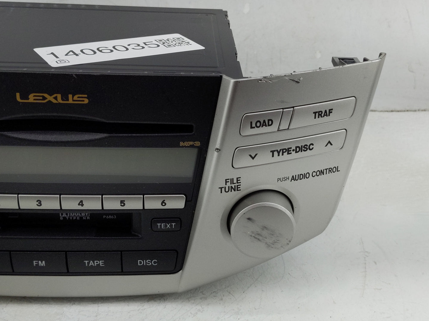2007-2009 Lexus Rx350 Radio AM FM Cd Player Receiver Replacement P/N:86120-48A20 Fits Fits 2006 2007 2008 2009 OEM Used Auto