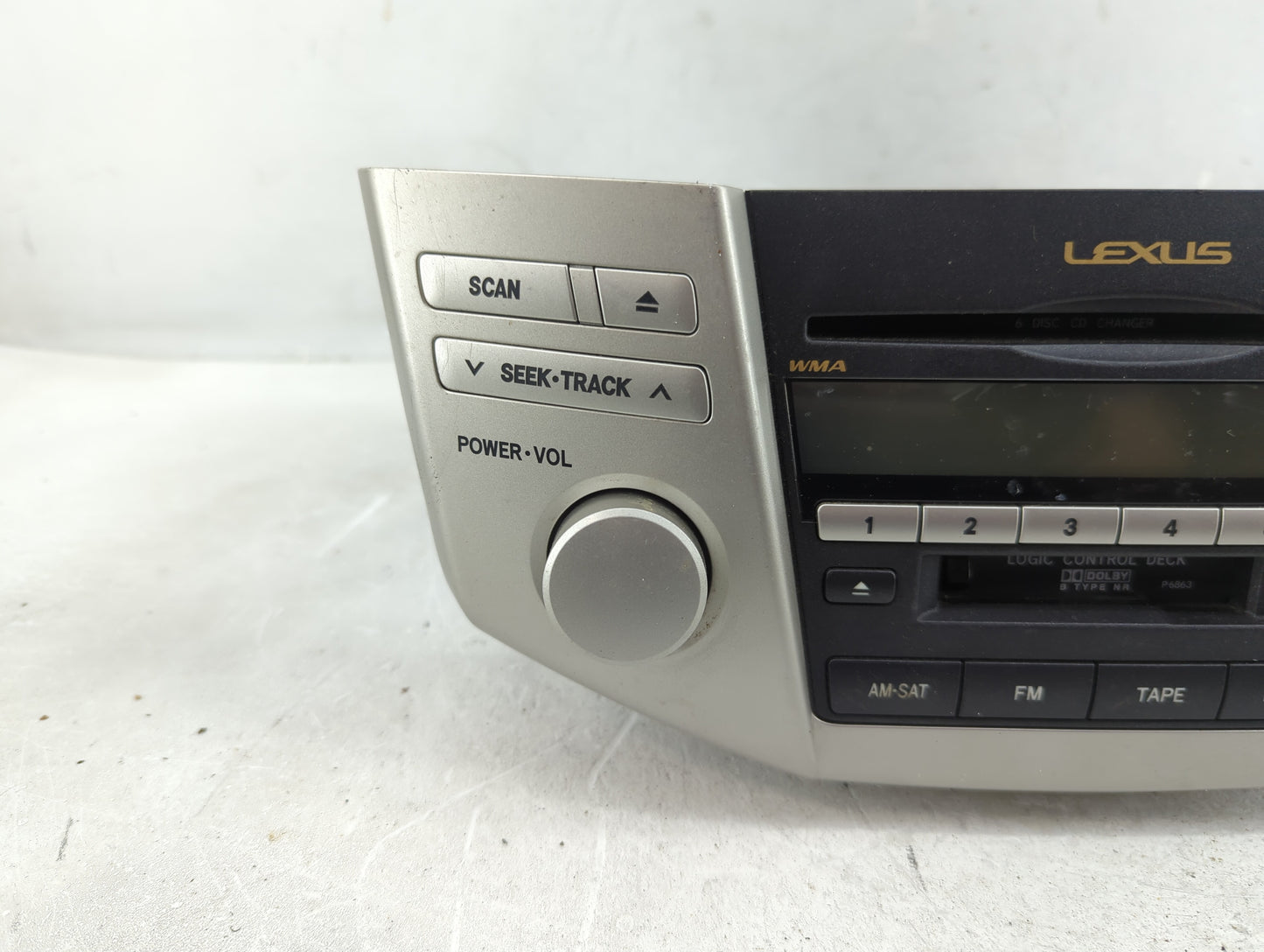 2007-2009 Lexus Rx350 Radio AM FM Cd Player Receiver Replacement P/N:86120-48A20 Fits Fits 2006 2007 2008 2009 OEM Used Auto