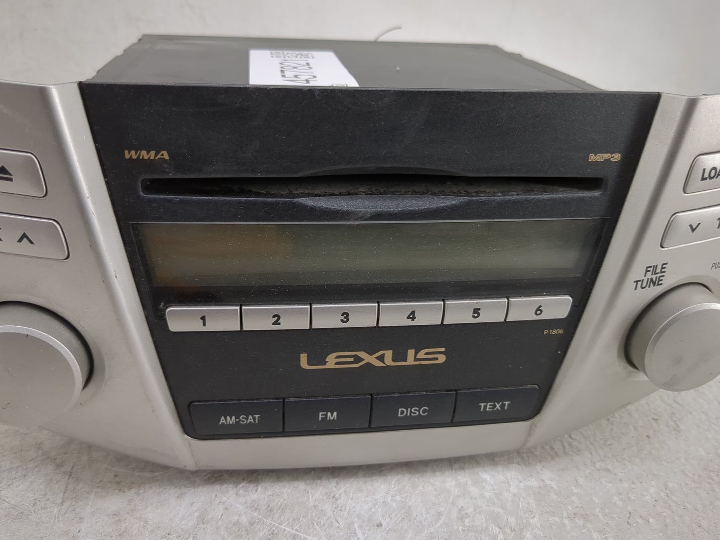 2007-2009 Lexus Rx350 Radio AM FM Cd Player Receiver Replacement P/N:86120-48A00 Fits Fits 2006 2007 2008 2009 OEM Used Auto