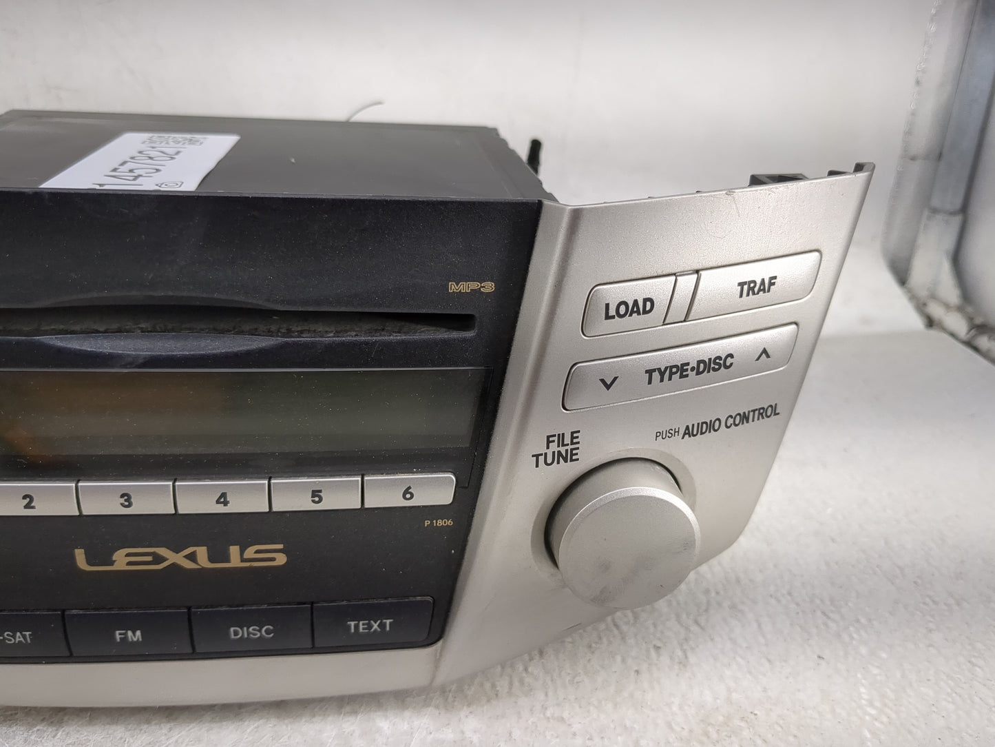 2007-2009 Lexus Rx350 Radio AM FM Cd Player Receiver Replacement P/N:86120-48A00 Fits Fits 2006 2007 2008 2009 OEM Used Auto