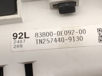 2008-2009 Lexus Rx350 Instrument Cluster Speedometer Gauges P/N:83800-0E092-00 TN257440-9130 Miles: Fits Fits 2008 2009 OEM 