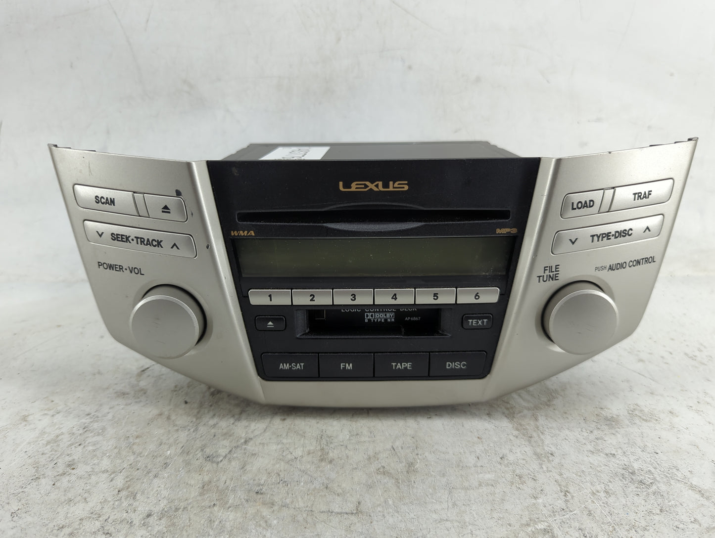 2007-2009 Lexus Rx350 Radio AM FM Cd Player Receiver Replacement P/N:86120-0E070 FX-MG9167ZT Fits Fits 2006 2007 2008 2009 O