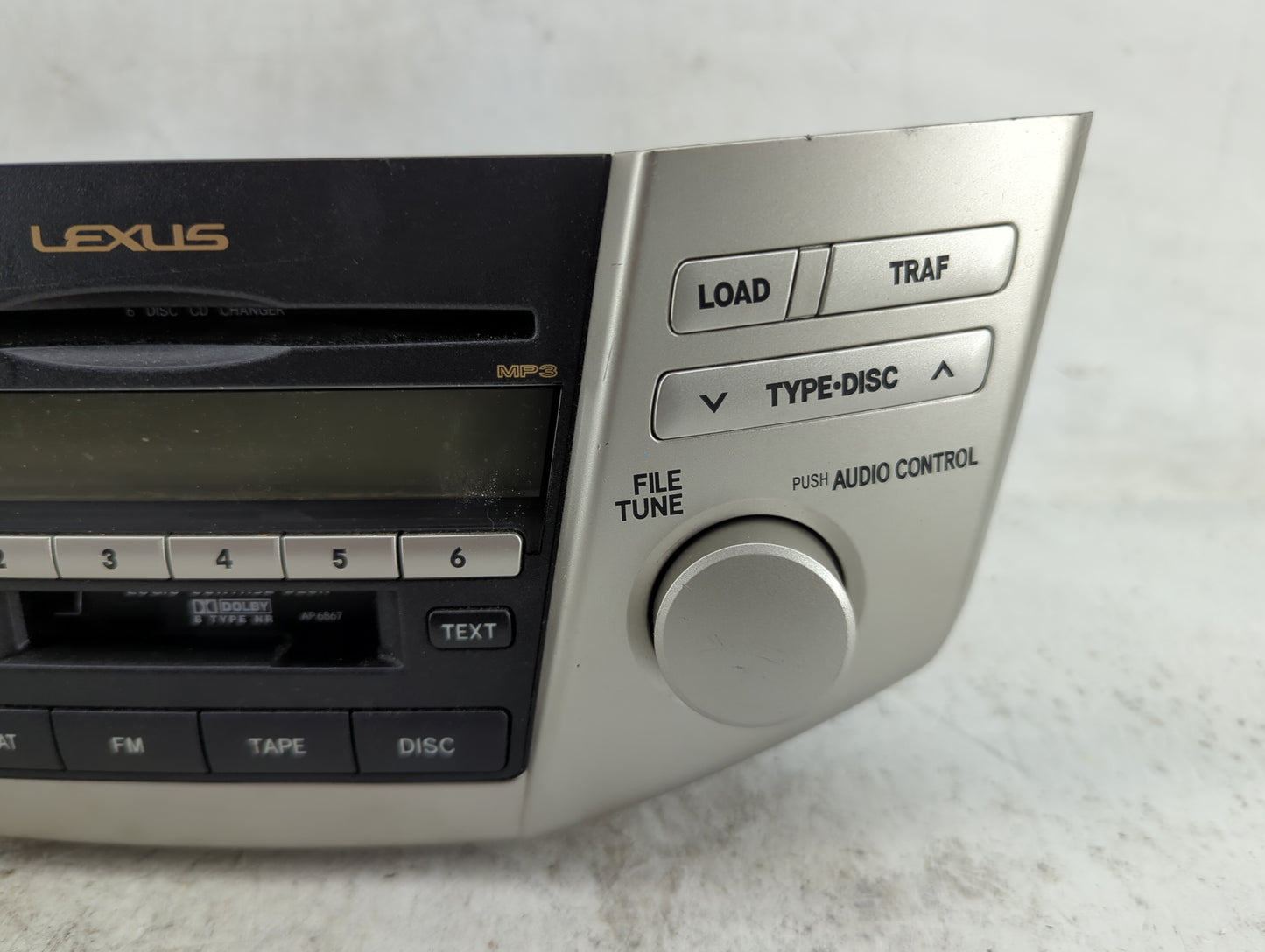 2007-2009 Lexus Rx350 Radio AM FM Cd Player Receiver Replacement P/N:86120-0E070 FX-MG9167ZT Fits Fits 2006 2007 2008 2009 O