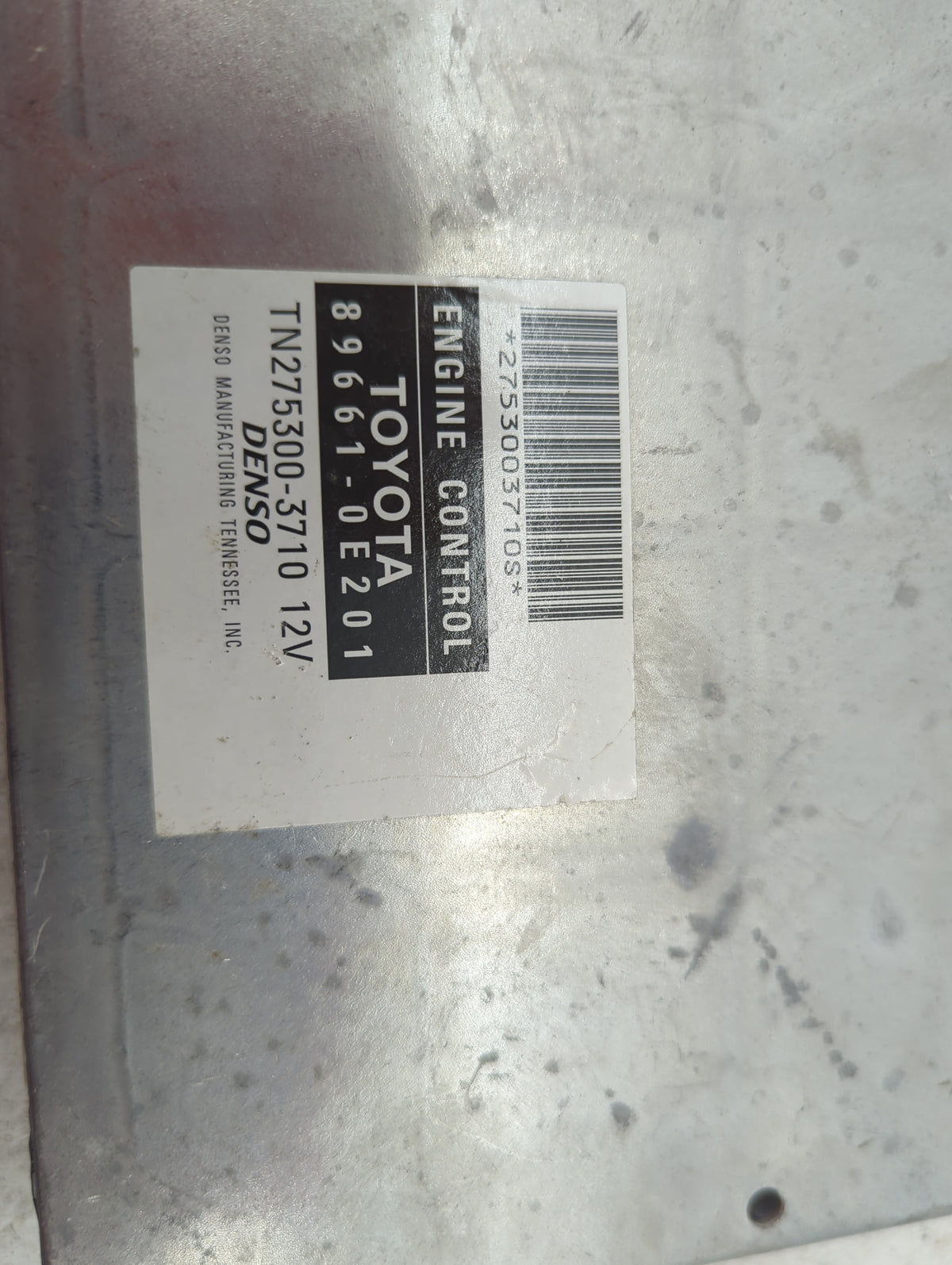 2007-2008 Lexus Rx350 PCM Engine Control Computer ECU ECM PCU OEM P/N:89661-0E201 TN275300-3710 Fits 2007 2008 OEM Used Auto