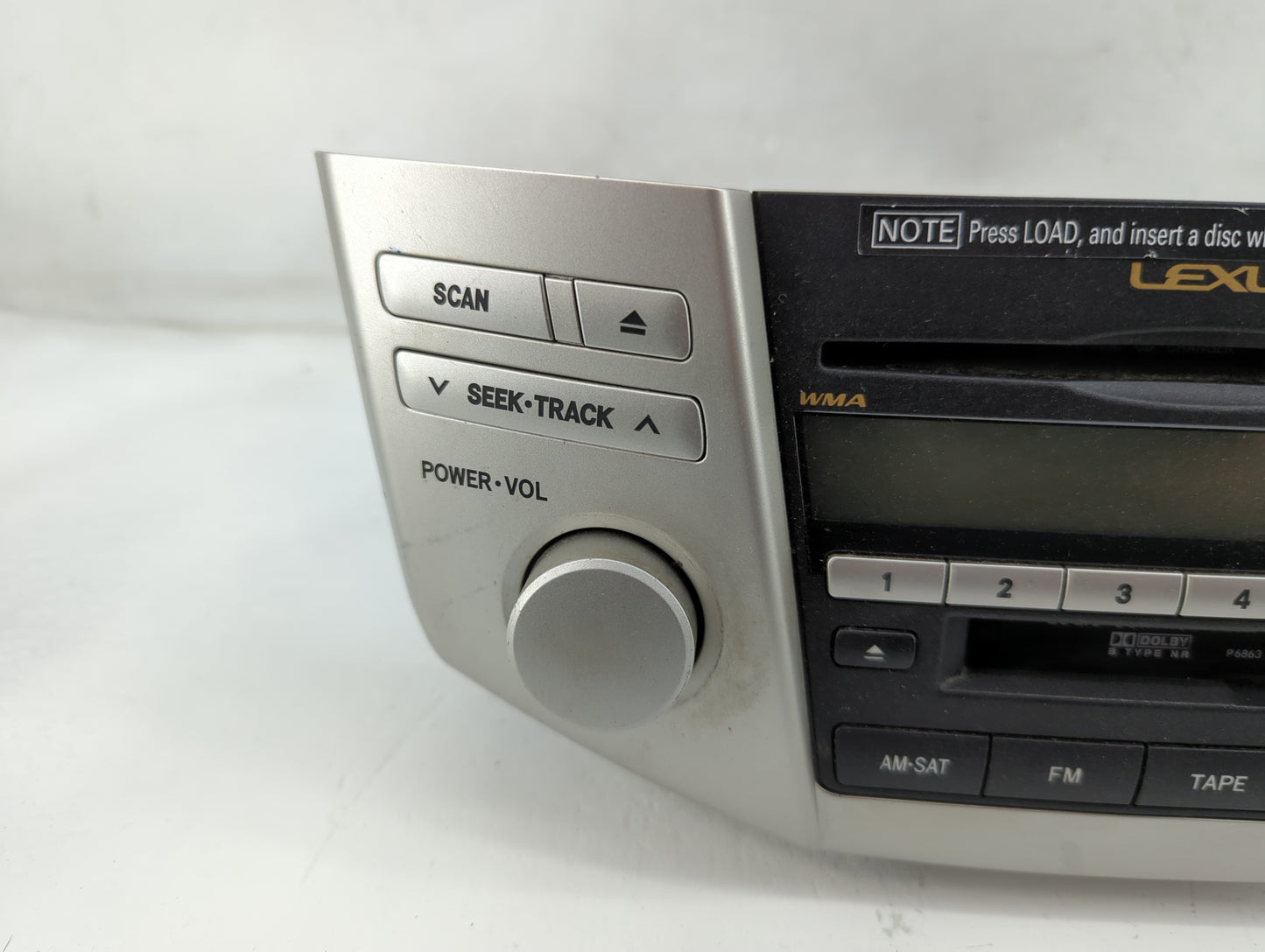 2007-2008 Lexus Rx400 Radio AM FM Cd Player Receiver Replacement P/N:86120-48A20 FX-MG9067ZT-02 Fits Fits 2006 2007 2008 200