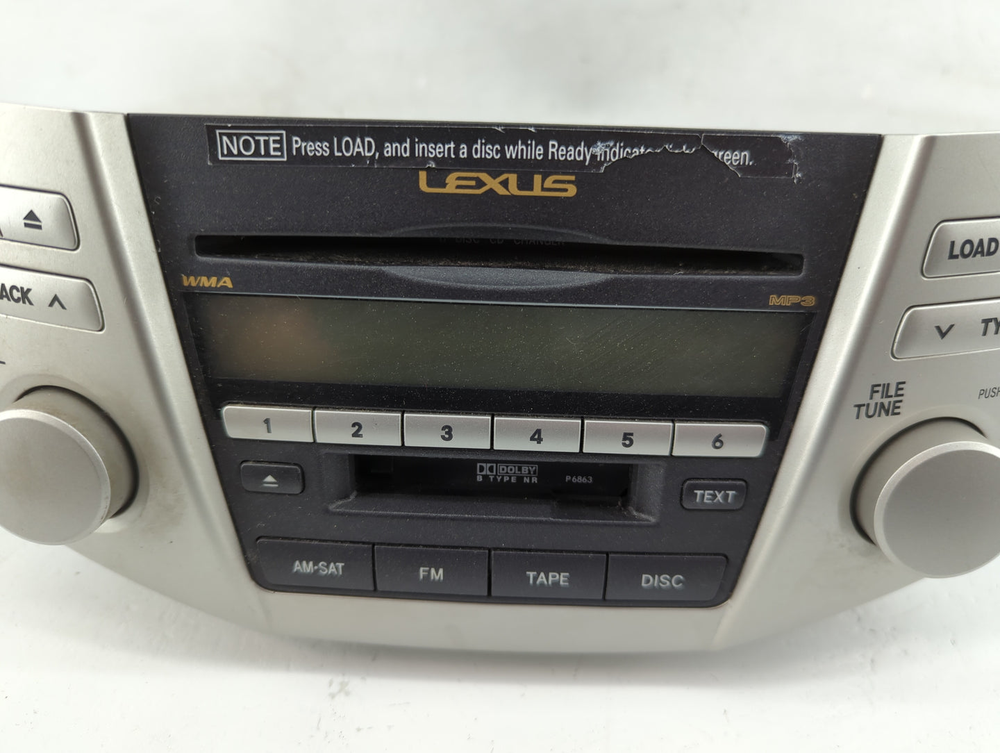 2007-2008 Lexus Rx400 Radio AM FM Cd Player Receiver Replacement P/N:86120-48A20 FX-MG9067ZT-02 Fits Fits 2006 2007 2008 200
