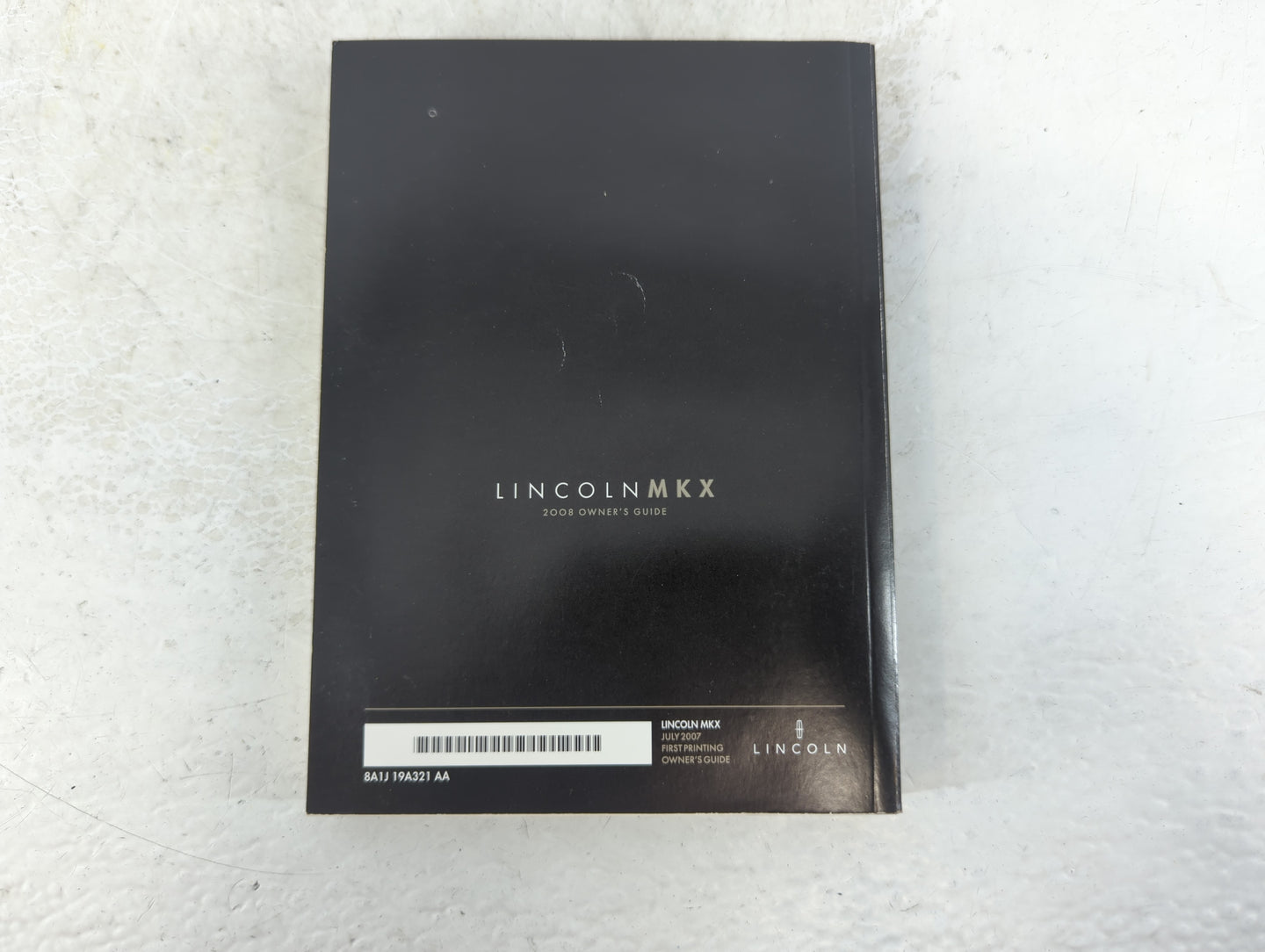 2008 Lincoln Mkx Owners Manual Book Guide P/N:8A1J 19A321 AA OEM Used Auto Parts - Oemusedautoparts1.com