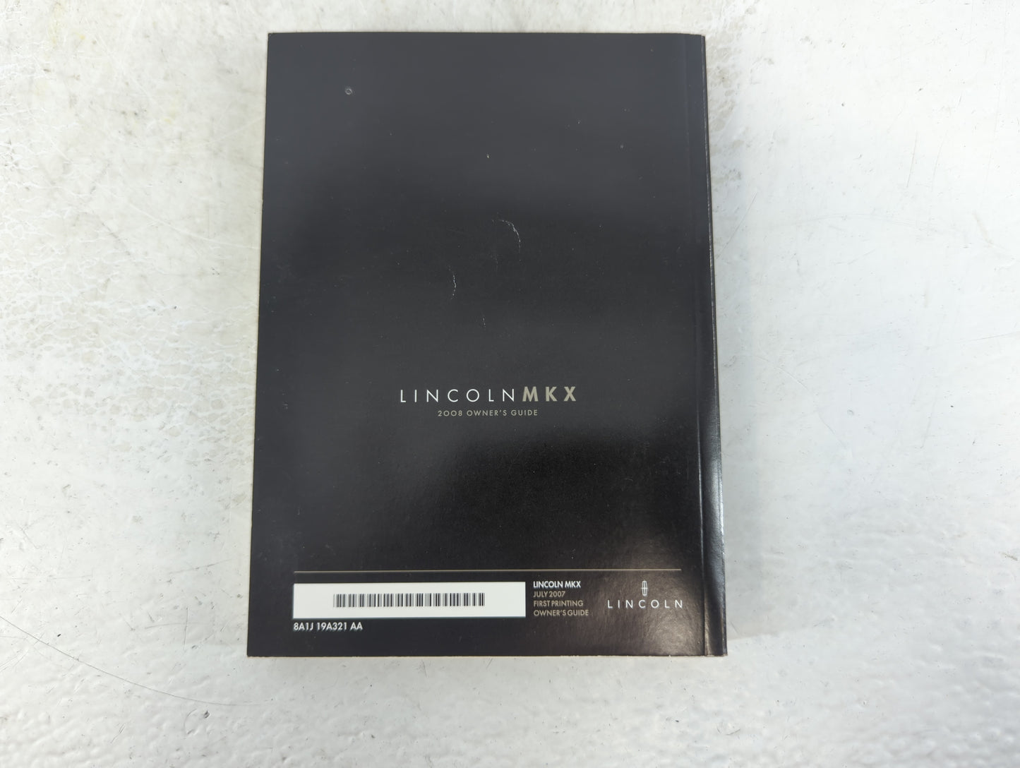2008 Lincoln Mkx Owners Manual Book Guide P/N:8A1J 19A321 AA OEM Used Auto Parts - Oemusedautoparts1.com