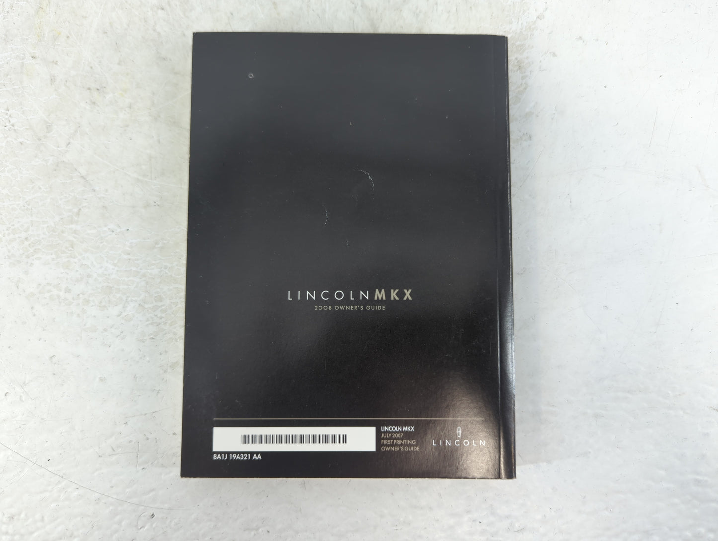 2008 Lincoln Mkx Owners Manual Book Guide P/N:8A1J 19A321 AA OEM Used Auto Parts - Oemusedautoparts1.com