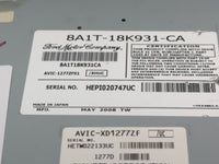 2008 Lincoln Mkx Radio AM FM Cd Player Receiver Replacement P/N:8A1T-18K931-CA Fits OEM Used Auto Parts - Oemusedautoparts1.