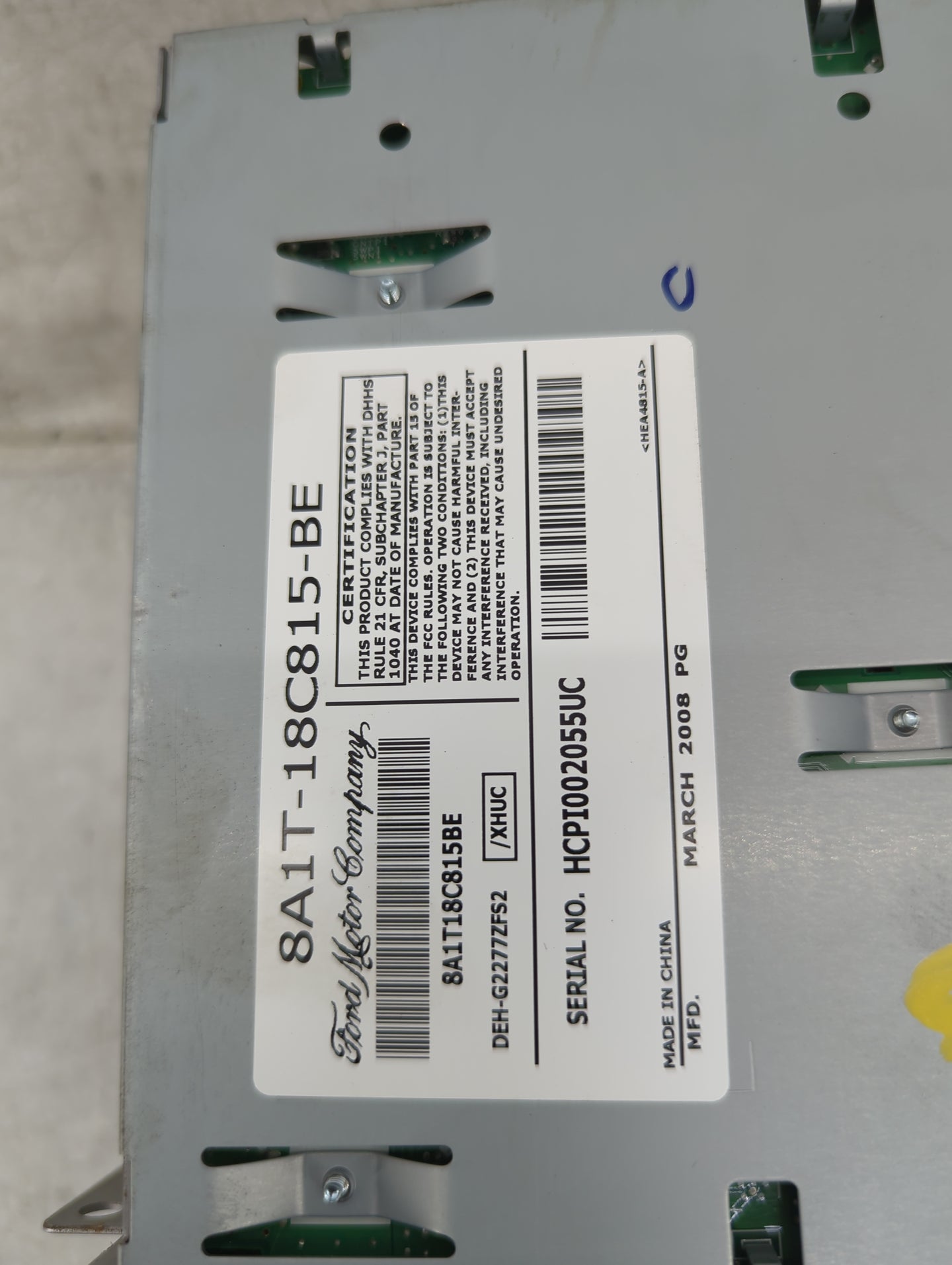 2008 Lincoln Mkx Radio AM FM Cd Player Receiver Replacement P/N:8A1T-18C815-AA 8A1T-18C815-BE, 8A1T18C815BE, DEH-G2277ZFS2 F